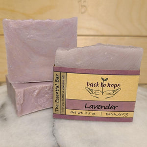 Lavender Soap - Essential Oils Only - Back To Hope