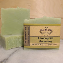 Load image into Gallery viewer, Lemongrass-Rosemary Soap - Essential Oils Only - Back To Hope
