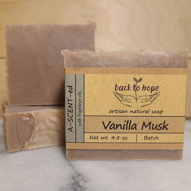 Vanilla Musk Soap - Back To Hope